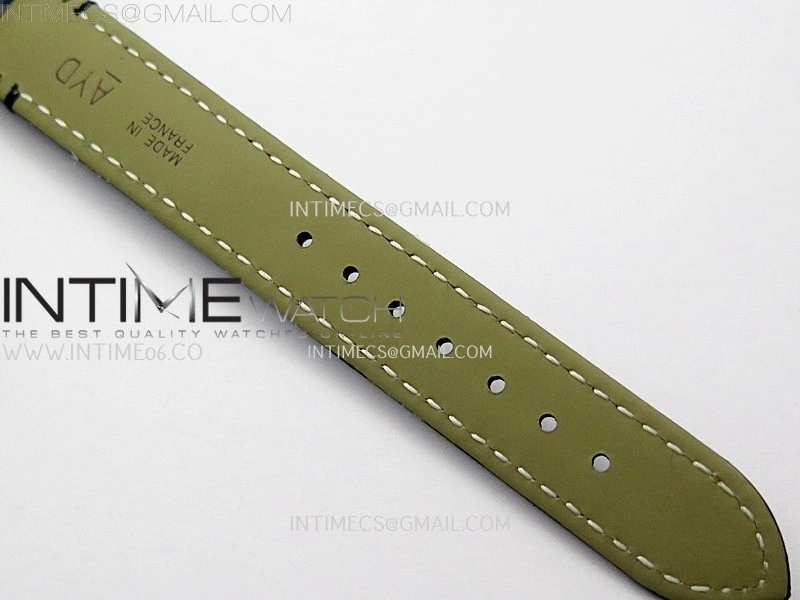 Tank Francaise Ladies 21.2mm Diamond Bezel RG 8848F 1:1 Best Edition Silver Dial on Black Leather Strap Ronda Quartz V2